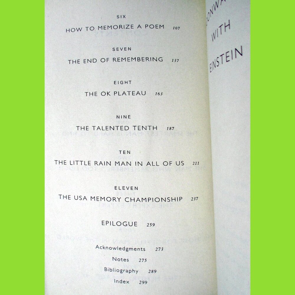 Book - Moonwalking with Einstein: The Art and Science of Remembering Everything - Picture 16 of 16